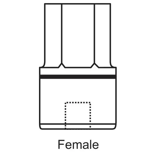 Brixwell 39-105 Female Crank Handle Adapter fits Many Manufacturers used With Clerestory Wands