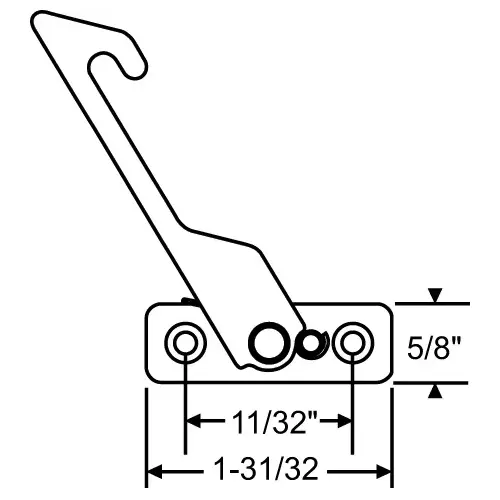 Brixwell 39-1106lhsS-4kit 4in Window Restrictor Kit Stainless Steel Left Hand