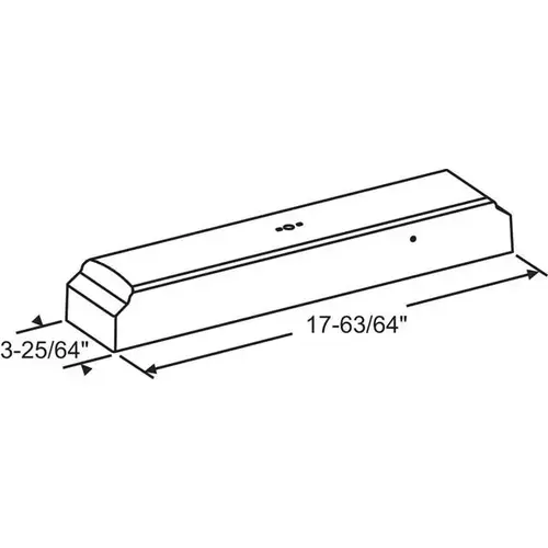 Brixwell 39-637-3 Cover For Sentry II HS System White (SBI'S 39-634)
