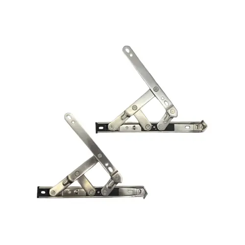 CRL 430108 8" 4-Bar Standard Duty Stainless Steel Friction Hinge Pair