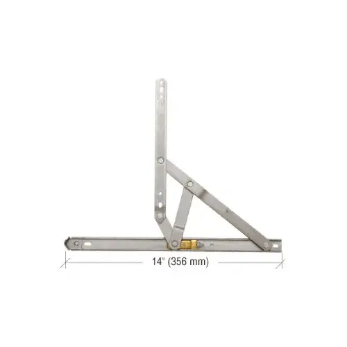 CRL EP21325 14" 4-Bar Heavy-Duty Stainless Steel 90 Degree Window Hinge