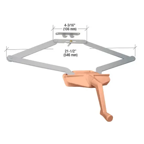 CRL EP23009 Coppertone 21-1/2" Roto-Gear Awning Window Operator