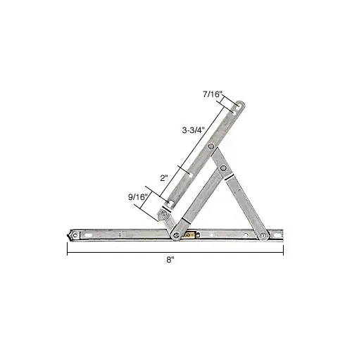 CRL H3626 8" Standard Casement 4-Bar Window Hinge