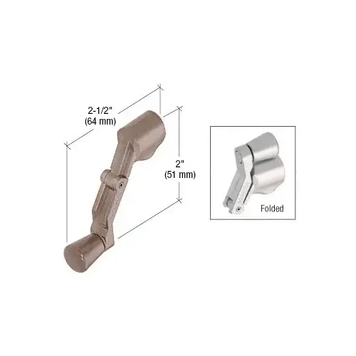 CRL H3960 Bronze Universal Folding Handle