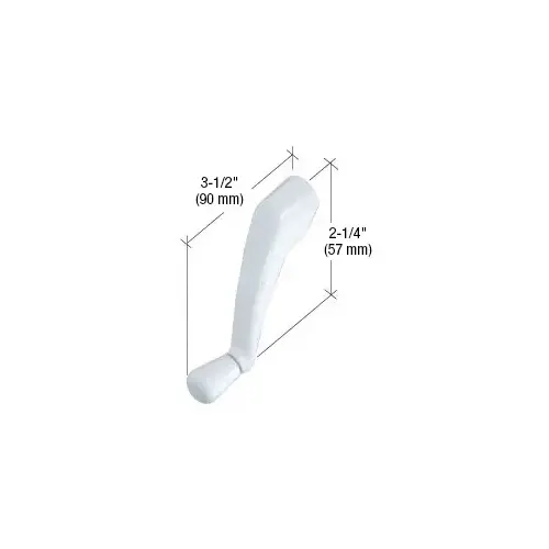 CRL H4080 White Folding Roto-Drive Crank Handle