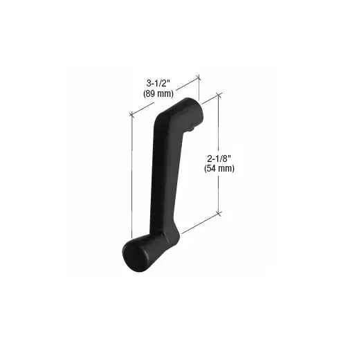 CRL WH24533 Black Anodized Crank Handle 11/32" Spline