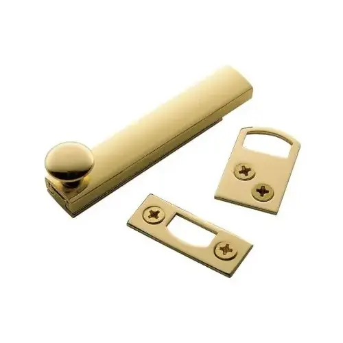 Baldwin 0321003 3" Surface Bolt Lifetime Brass Finish