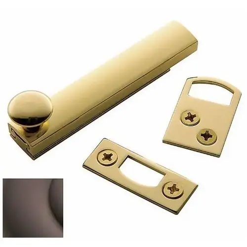 Baldwin 0322112 4" Surface Bolt Venetian Bronze Finish