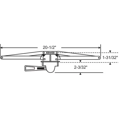 Brixwell 36-160-1 Lever Operator RH E Bronze