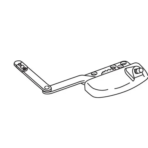 Brixwell 36-295-3e Single Arm Casement Operator white Truth Right Hand handle Sold Seperately