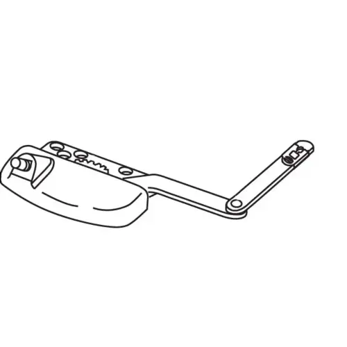 Brixwell 36-296-3e Split Arm Casement Operator white Truth Left Hand handle Sold Seperately