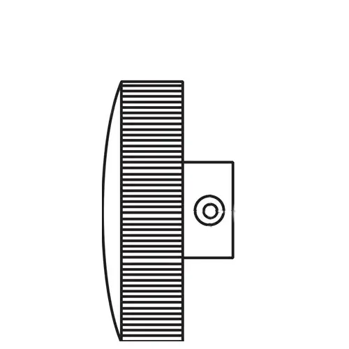 Brixwell 37-138-7 Hand Knob Aluminum