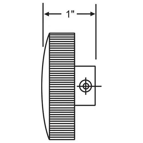 Brixwell 37-138-8 Hand Knob Chestnut Bronze