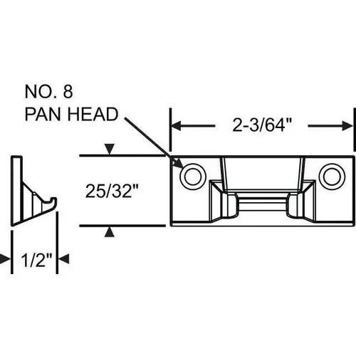 Brixwell 39-968 Zinc Die Cast HD Snubber USE WITH #8FH SCREW