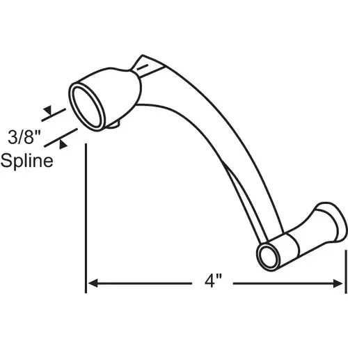 Brixwell 900-8869 Crank Handle Copperite architech Desginer 1992 - 1999 orignal Pella 1991 - 1993 3/8 Spline Bronze