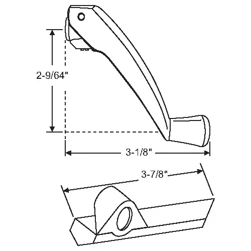 Brixwell 900-8869cH-F Pella Champagne Folding Kit architech Designer vintage 1995 - 1999 crank Handle & Cover