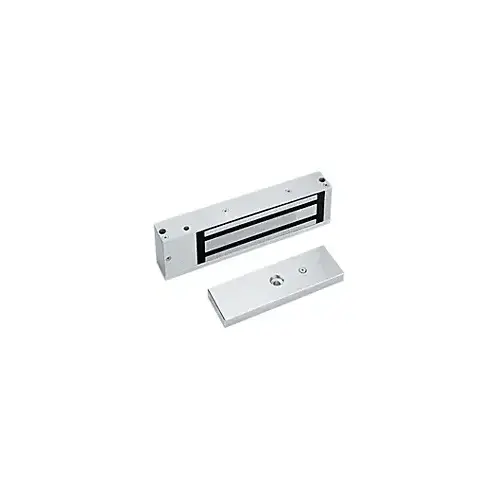 CRL MLST1200U Standard Single Door Unmonitored Electromagnetic Lock Brushed Aluminum