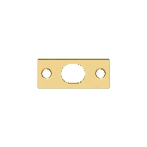 Deltana SP12EFBCR003 Strike Plate For Extension Flush Bolt in PVD Polished Brass