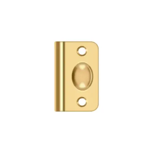 Deltana SPB349CR003 Strike Plate for Ball Catch and Roller Catch in PVD Polished Brass