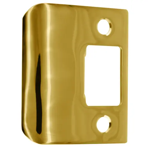 Deltana SPE200U3 Extended Lip Strike Plate, 2-1/4" x 2" in Polished Brass