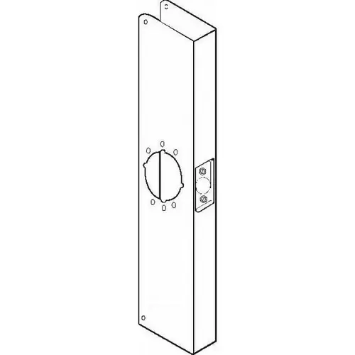 Don Jo CW2010B 20" Classic Wrap Around with 2-3/4" Backset and 1-3/4" Door Oil Rubbed Bronze Finish