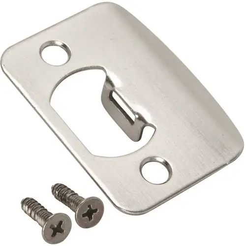 Kwikset 3796 15 STRK RC FULL LIP 1/4 in. Satin Nickel Full Lip Round Corner Strike