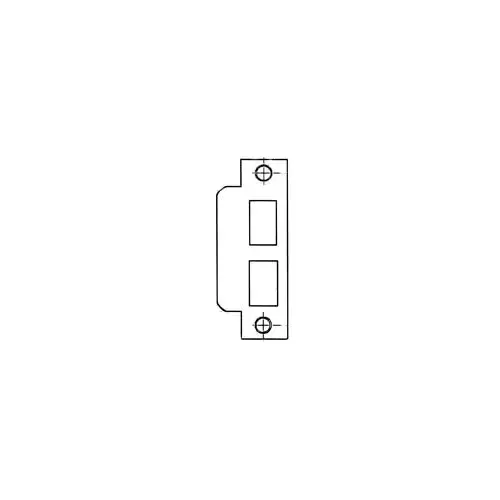 Baldwin 6043003R Right Hand ASA Strike For 2-3/4" Backset Latch, Deadbolt, Auxiliary Latch Lifetime Brass Finish