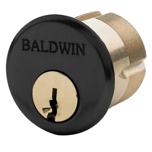 Baldwin 8322190 1-1/8" Mortise Cylinder Satin Black Finish