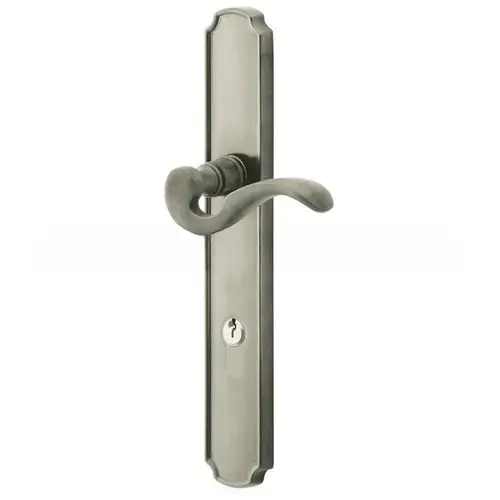 Baldwin MP002056ACT1X Bismark Multi Point Trim Keyed Entry with Turn Knob Configuration 1 Minus Lever Lifetime Satin Nickel Finish