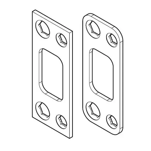 Baldwin Reserve 8BR0402003 Dual Strike Kit for Deadbolt Venetian Bronze Finish