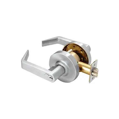 CRL D72STR Heavy-Duty Brushed Chrome Grade 1 Lever Locksets Storeroom - 7-Pin SFIC