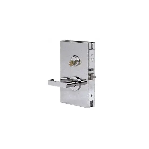 CRL DL611LSBS Brushed Stainless 6" x 10" LHR Center Lock With Deadlatch in Storeroom Function