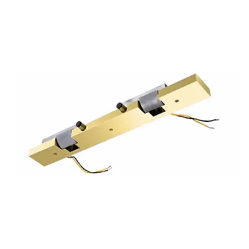 CRL ESK2SBFS Satin Brass Electric Strike Keeper for Double Doors- Fail Safe