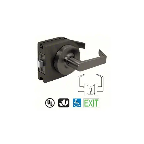 CRL LH10DU Dark Bronze Grade 1 Lever Lock Housing - Passage