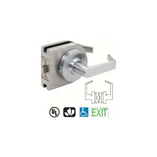 CRL LH45BS Brushed Stainless Grade 2 Lever Lock Housing - Privacy