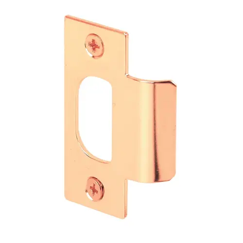 Defender Security E 2467 T-Strike, 2-3/4 in L, 1-1/8 in W, Steel, Brass Pair
