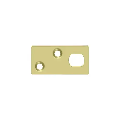 Deltana GP12EFB3 Guide Plate for EFB Extension Flush Bolt in Polished Brass
