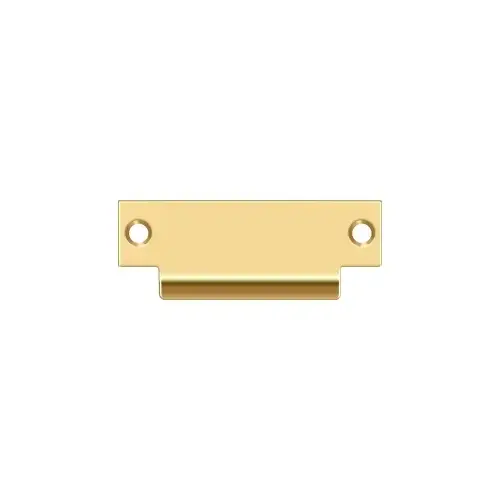 Deltana SPBDB478CR003 ANSI Blank T- Strike, 4-7/8" x 1-1/4", Without Hole in PVD Polished Brass