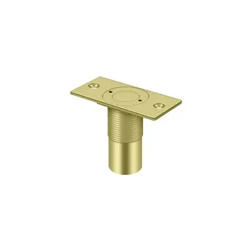 Deltana SPDP278U3 Dust Proof Strike, Adjustable, 2-7/8" x 1-3/8" in Polished Brass
