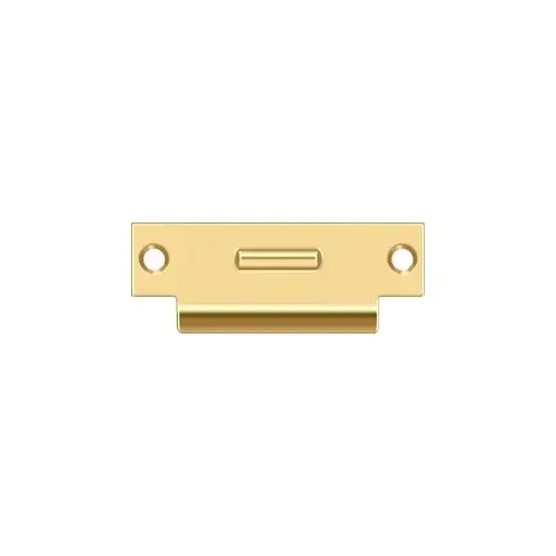 Deltana TSRCA4875CR003-XCP10 4-7/8" Height X 1-7/8" Width Heavy Duty Roller Catch T-Strike Plate Lifetime Polished Brass - pack of 10