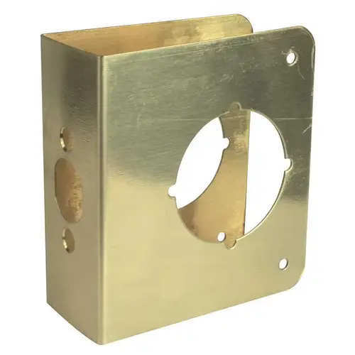Don Jo 61-PB-VF DOOR REINFORCER 1-3/4 IN. X 4 IN. X 4-1/2 IN Brass