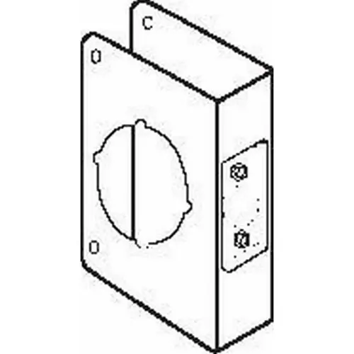 Don Jo CW8110B Classic Wrap Around for Cylindrical Door Lock with 2-1/8" Hole with 2-3/4" Backset and 1-3/4" Door Oil Rubbed Bronze Finish