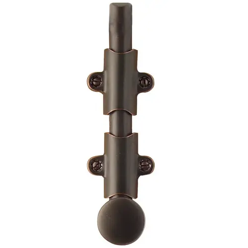 Emtek 8511US10B 6" Surface Bolt with 3 Strikes Oil Rubbed Bronze Finish