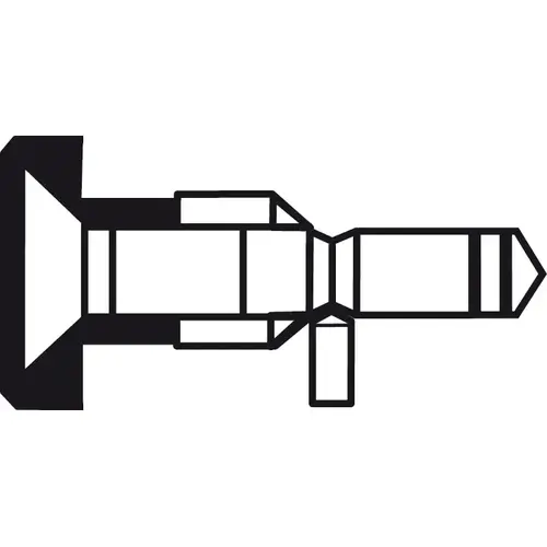 Hafele 909.03.902 Mounting Set, One-Sided with Decorative Rose, for Pull Handles Visible, Glass Thickness: (5/16" - 1/2") 8 - 12 mm