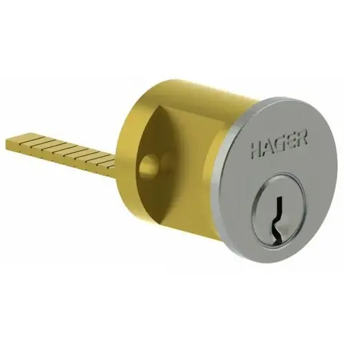 Hager 390126D Fixed Rim Cylinder Satin Chrome Finish