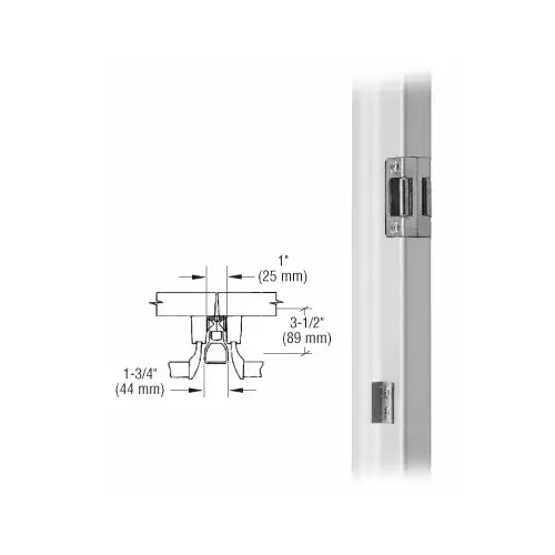 Jackson 3089610958628 Removable Mullion For Rim Panic Exit Device Satin Aluminum