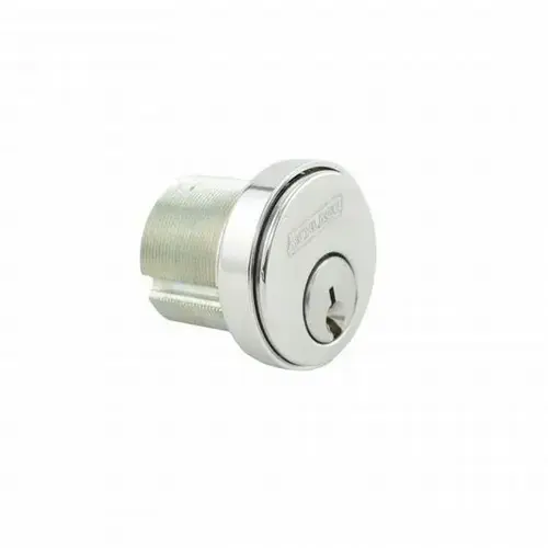 Schlage Commercial 30001C123625118 1-1/8" Mortise Cylinder C123 Keyway with Compression Ring and Spring and L Cam Bright Chrome Finish