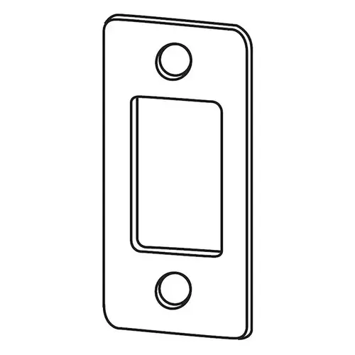 Schlage J Dexter Series 10103609 Radius Deadbolt Strike Antique Brass Finish