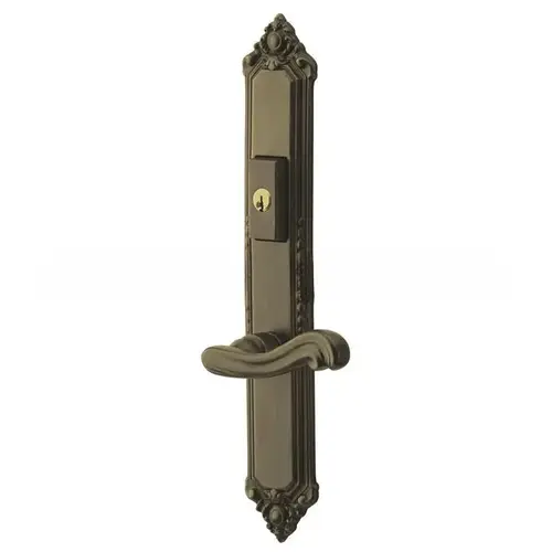 Baldwin MP003050ACT4 Kensington Multi Point Trim Keyed Entry with Turn Knob Configuration 4 Antique Brass Finish