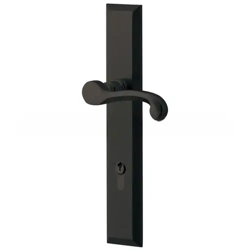 Baldwin MP004190ACT4 Concord Multi Point Trim Keyed Entry with Turn Knob Configuration 4 Satin Black Finish